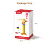 Dock Crane Wooden Toy for Kids Pretend Play Crane Lift Toy Educational Plywood Car